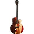 thumbnail image 1 of Luna VISTA MUSTANG Vista Series Acoustic Guitar W/ Maple Binding & Gloss Finish, 1 of 1