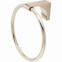 Luna Wall Mounted Towel Ring, Polished Nickel