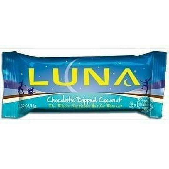 Luna, Whole Nutrition Bar For Women, Chocolate Dipped Coconut (Pack of 14)