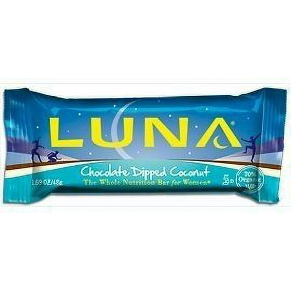 Luna, Whole Nutrition Bar For Women, Chocolate Dipped Coconut (Pack of 6)