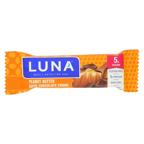 Luna Whole Nutrition Bar Peanut Butter Dark Chocolate Chunk
