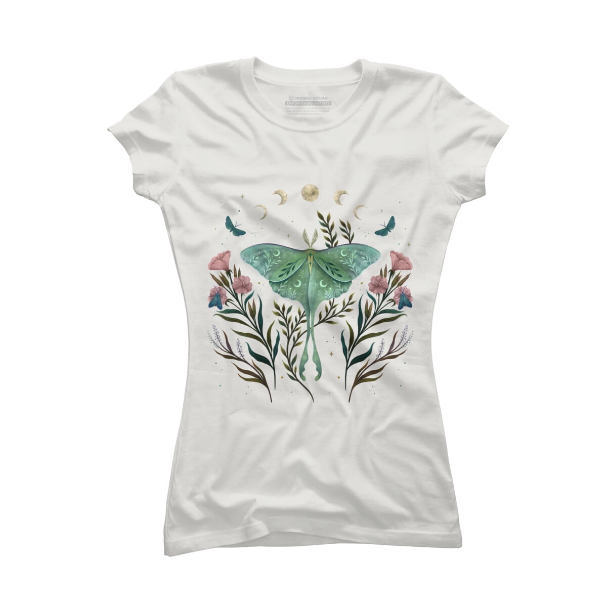 Luna and Forester Juniors White Graphic Tee - Design By