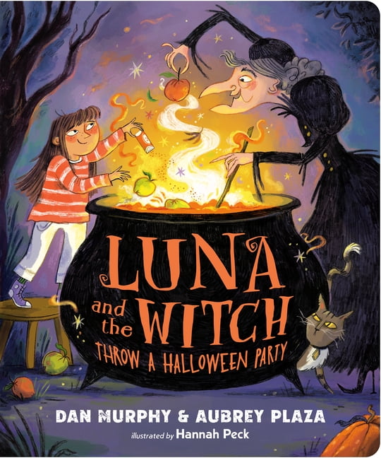 Luna and the Witch Throw a Halloween Party, (Board Book)