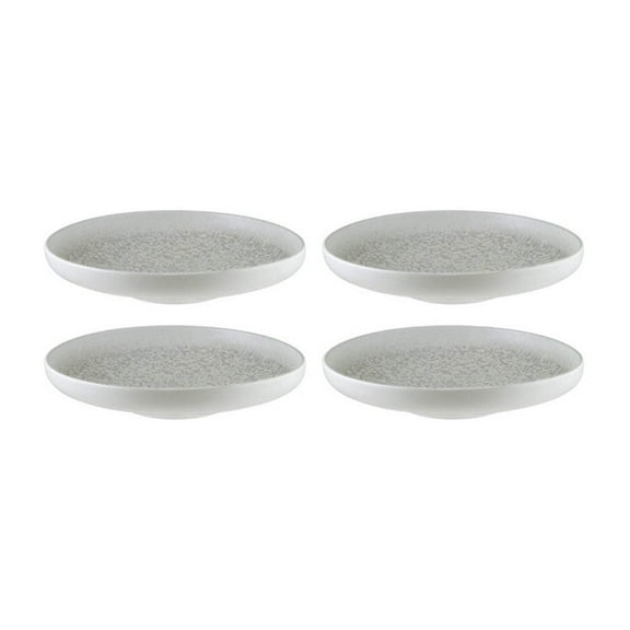 Luna Bonna dia.4" h:0.75" 4 oz. Round White Vitrified Bowl (Set of 4)