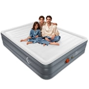 LunaDream Eclipse Series Twin Air Mattress with USB Rechargeable Built-in Pump, Wireless Inflatable Airbed, Durable Leakproof Design, Portable for Home & Camping