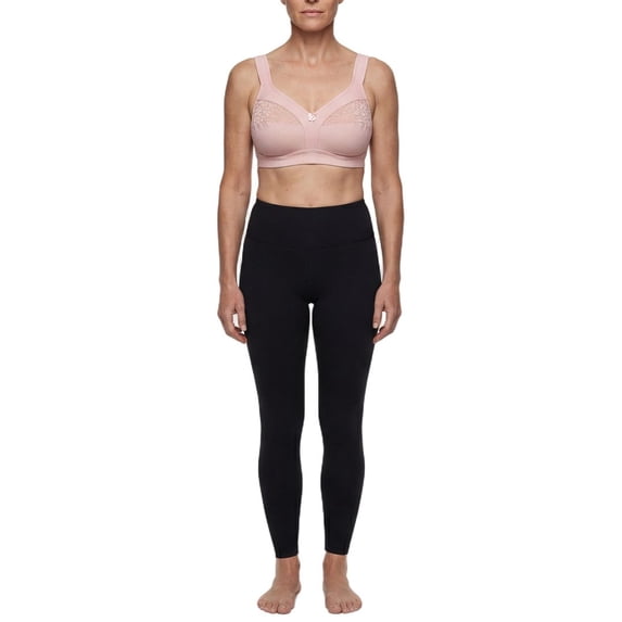 Lunaire Women's 2 Pack Wire Free Comfort Bra with Animal Print Lace