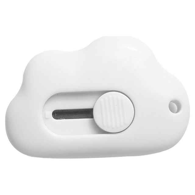 Lunaluna Clear!!Utility Candy Color Box Cutter Retractable Letter