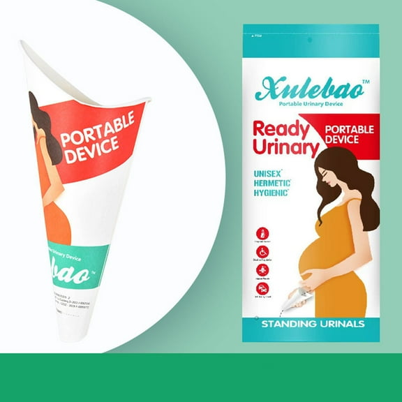 Lunanne 12pcs Disposable Female Urination Device Portable Lightweight Women Urinal Funnel Outside Standing Pee Cup Paper Standing Funnel For Camping Hiking Pregnant Other Cleaning Supplies