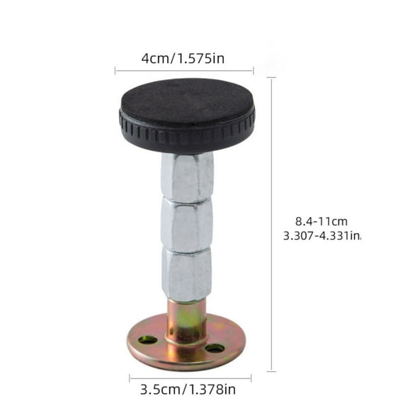 Lunanne Adjustable Threaded Headboard Stoppers/Bumper Against Wall Behind Bed Frame Protector Antishake Tool Bed Shake Support Stabilizer Device For Anti Knocking Banging Squeaking