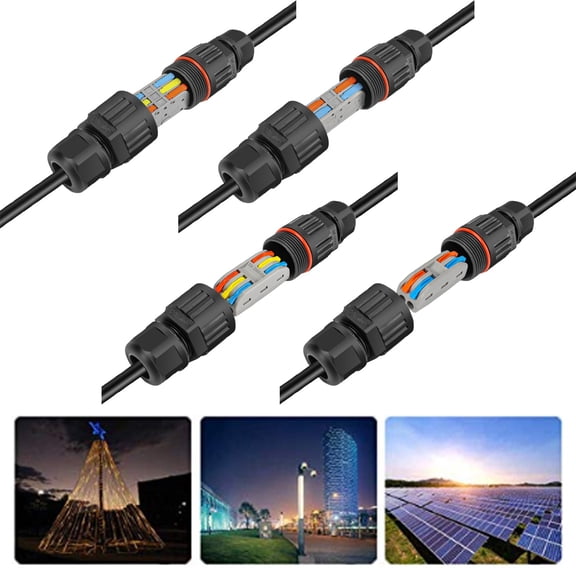 Lunanne Outdoor Wire Connectors Cable Joiner Electrical Sleeve Reliable Connection Box Quick Expansion Device | Garden Lighting Patio Fixtures Home