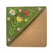 Lunanne Personalized Hand Embroidered Corner Bookmark Four Seasons Handmade DIY Custom Bookmarks