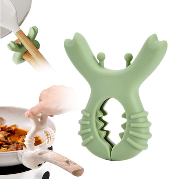 Lunanne Silicone Crab Spoon Rest 2025 New Kitchen Gadgets Multifunctional Steam Release Chopstick Rest Cooking Gadgets Creative Kitchen Gift Perfect Home Decor