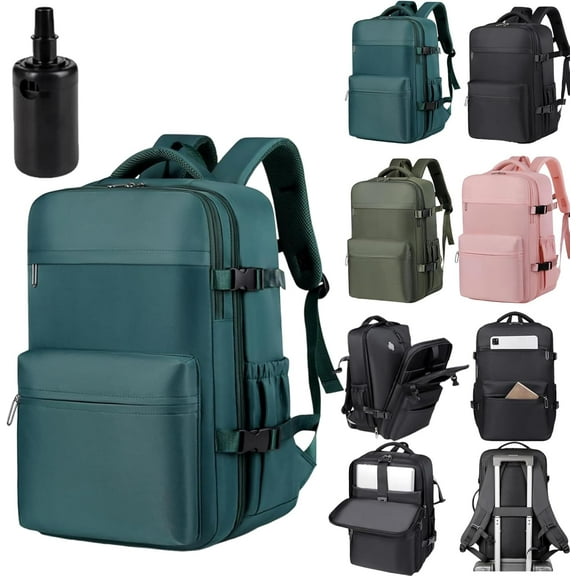 Lunapack Backpack, Luna Pack Backpack, Expandable Travel Air Vacuum Compression Backpacks with Electric Pump