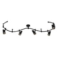 thumbnail image 1 of Catalina Lighting Lunar Flex Track 5-Light Dimmable LED Track Light with 8' Adjustable Track Rail Modern Light Fixture for Kitchen, Living Room, Bedroom, or Office, 3000K, Black, 1 of 4
