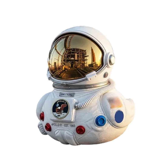 Lunar Astronaut Commemorative Statue, Space Exploration Resin Accessory, Professional 2026 Moon Landing Decor Tool