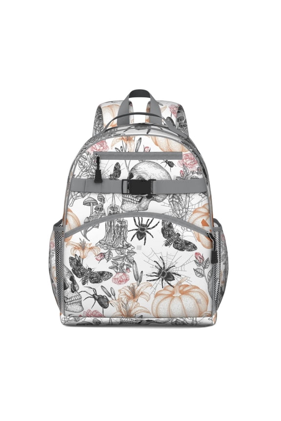 Lunar Astronomical Backpack - Spine-Protecting School Bag for Students, Gothic Starry Night Aesthetic