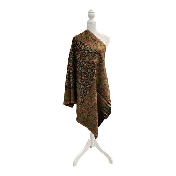 Lunar Black Modal Scarf with Kani Prints For Women Exquisite Unique Summer/Spring Collection Lightweight Soft Scarf Shawl Wrap