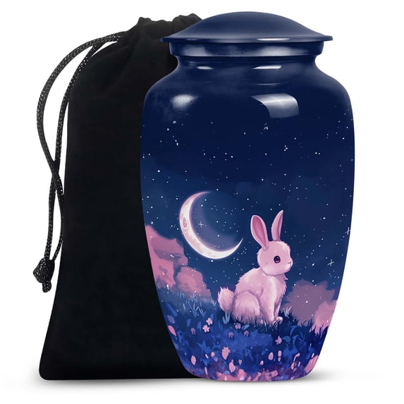 Lunar Blossom Watch Large Urns - Urn For Human Ashes Adult Male - Burial Urns For Adult Human Ashes Women & Men - Urns For Human Ashes Adult Male Dad (Size -10inch)