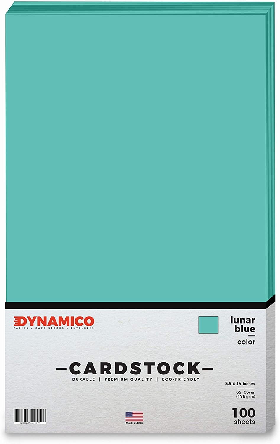 Lunar Blue 8.5 x 14" Cardstock Paper - Legal/Menu Size - for Cards and Stationery Printing | Medium weight 65 LB (175 gsm) Cover Card Stock | 100 Sheets Per Pack