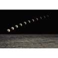 thumbnail image 1 of Lunar Eclipse In A Black Sky; Thunder Bay  Ontario  Canada Poster Print, 1 of 2