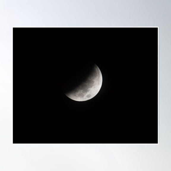 Lunar Eclipse October 2014 Poster Wall Art, Modern Wall Decor, 24x36 UNFRAMED