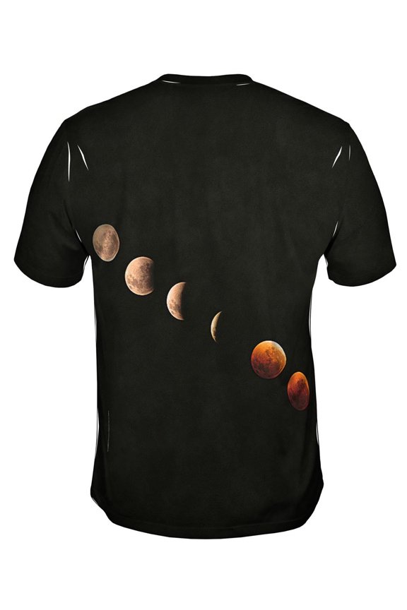 Lunar Eclipse Space Mens T-Shirt All Over Print