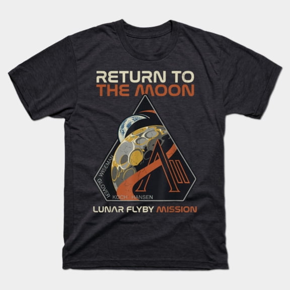 Lunar Exploration Return To The Moon Mission Patch Space Unisex T-Shirt, up to size 5XL