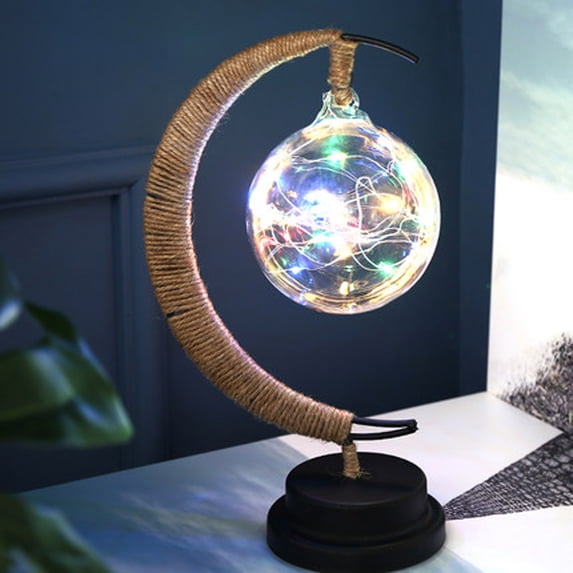 Lunar Lamp, Magical Serene LED Night Light, Dimmable Wireless Hanging Lamp for KidsRoom Decorations