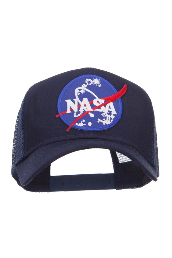 Lunar Landing NASA Patched Mesh Back Cap - Navy OSFM