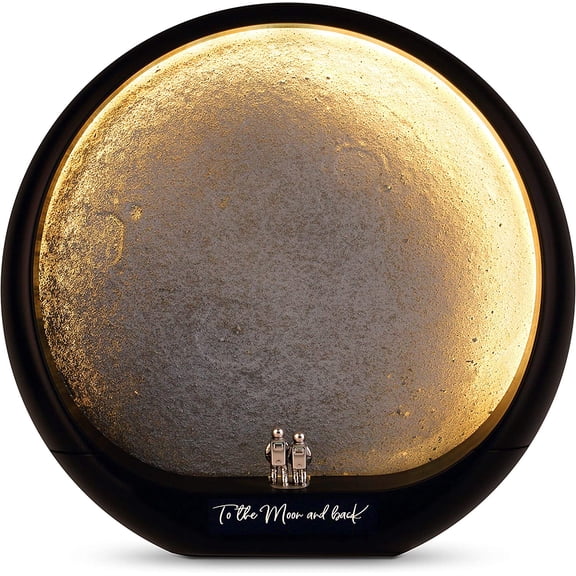 Lunar Landscape Lamp with Stepless Dimming and 3 Color Modes Black Bestseling