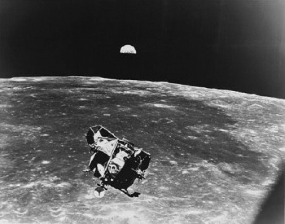 Lunar Module approaching the Command Module for docking Apollo 11 July 21 1969 Canvas Art - (24 x 36)