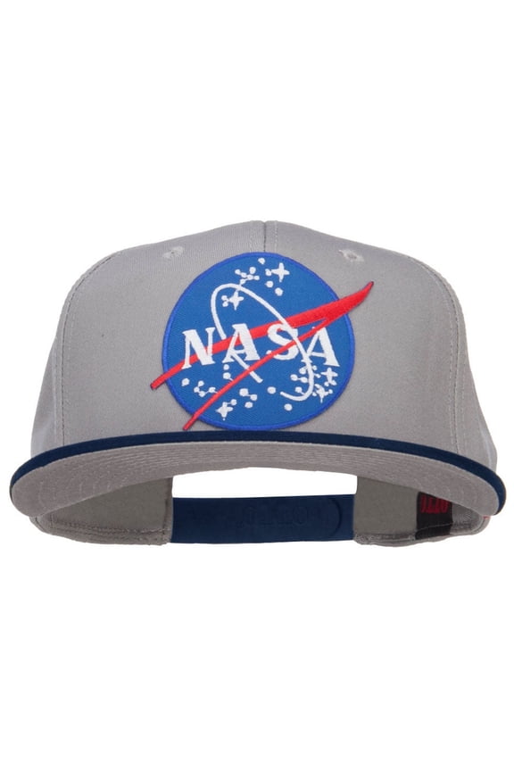 Lunar NASA Patched Two Tone Snapback - Navy Grey OSFM