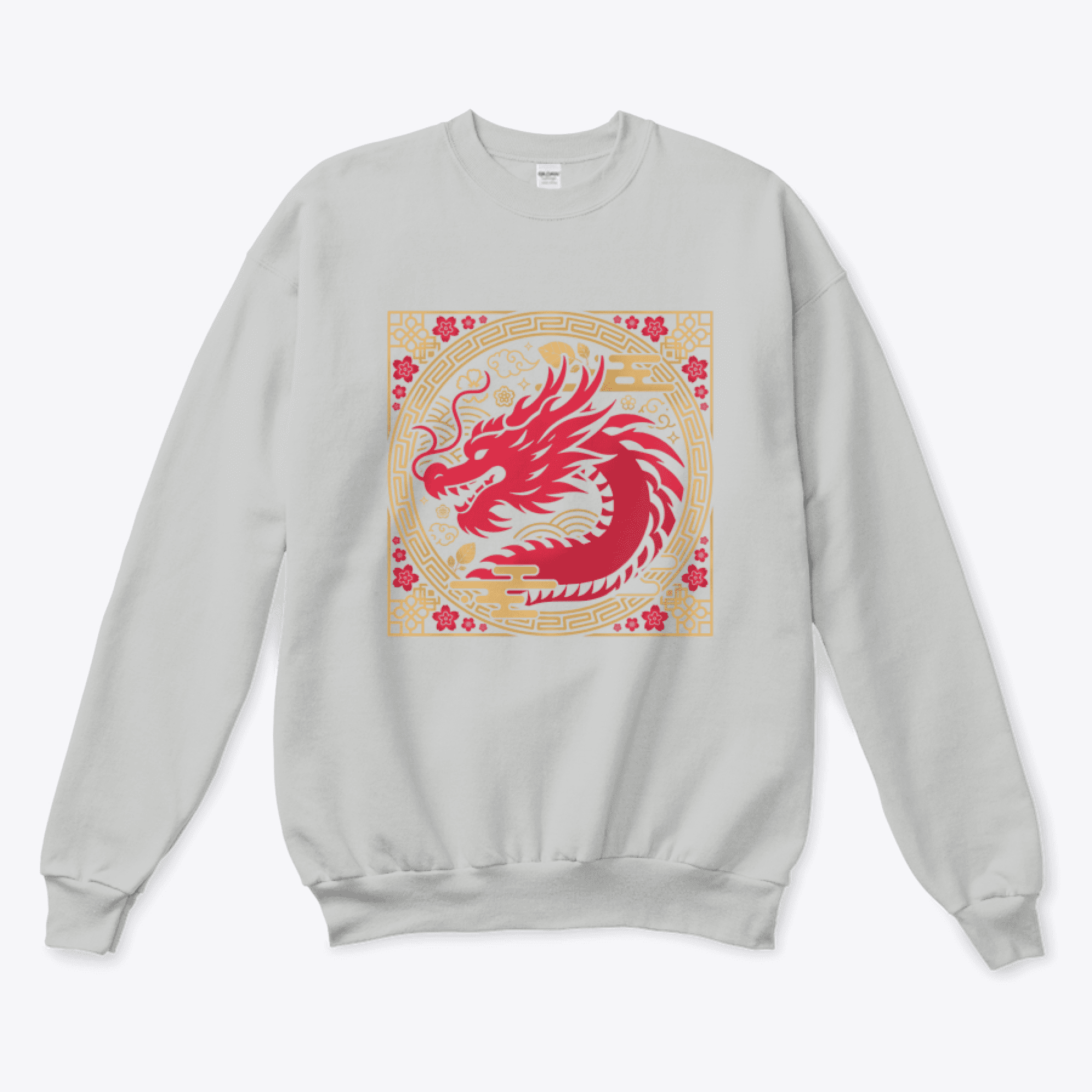 New Year Hoodie Sweatshirt With Dragon