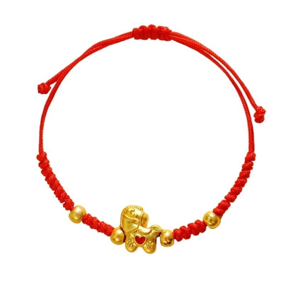Lunar New Year 2026 Horse Bracelet Adjustable Red String Charm with Protection Symbol, Chinese Festival Gifts for Women Men, Lucky Animal Jewelry