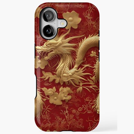 Lunar New Year Dragon Mythical Art iPhone Case 17 to 11 Pro Max