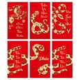 Lunar New Year Red Envelopes Vietnamese 6X Year Of The Snake Red Packet