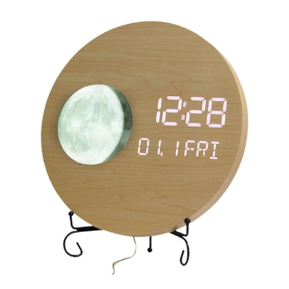 Lunar Phase Wall Clock Hotel Kitchen Home Calendar Dining Room Hanging Clock