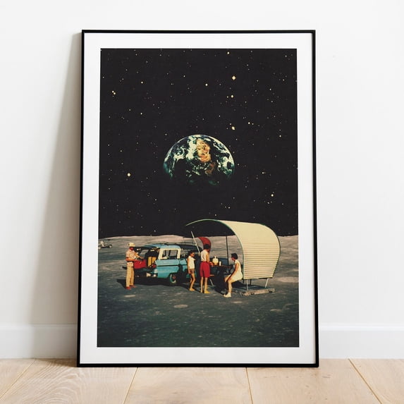 Lunar Picnic Sci Fi Artwork Space