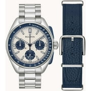 Bulova Lunar Pilot Archive Chronograph Quartz Silver Dial Mens Watch 98K112