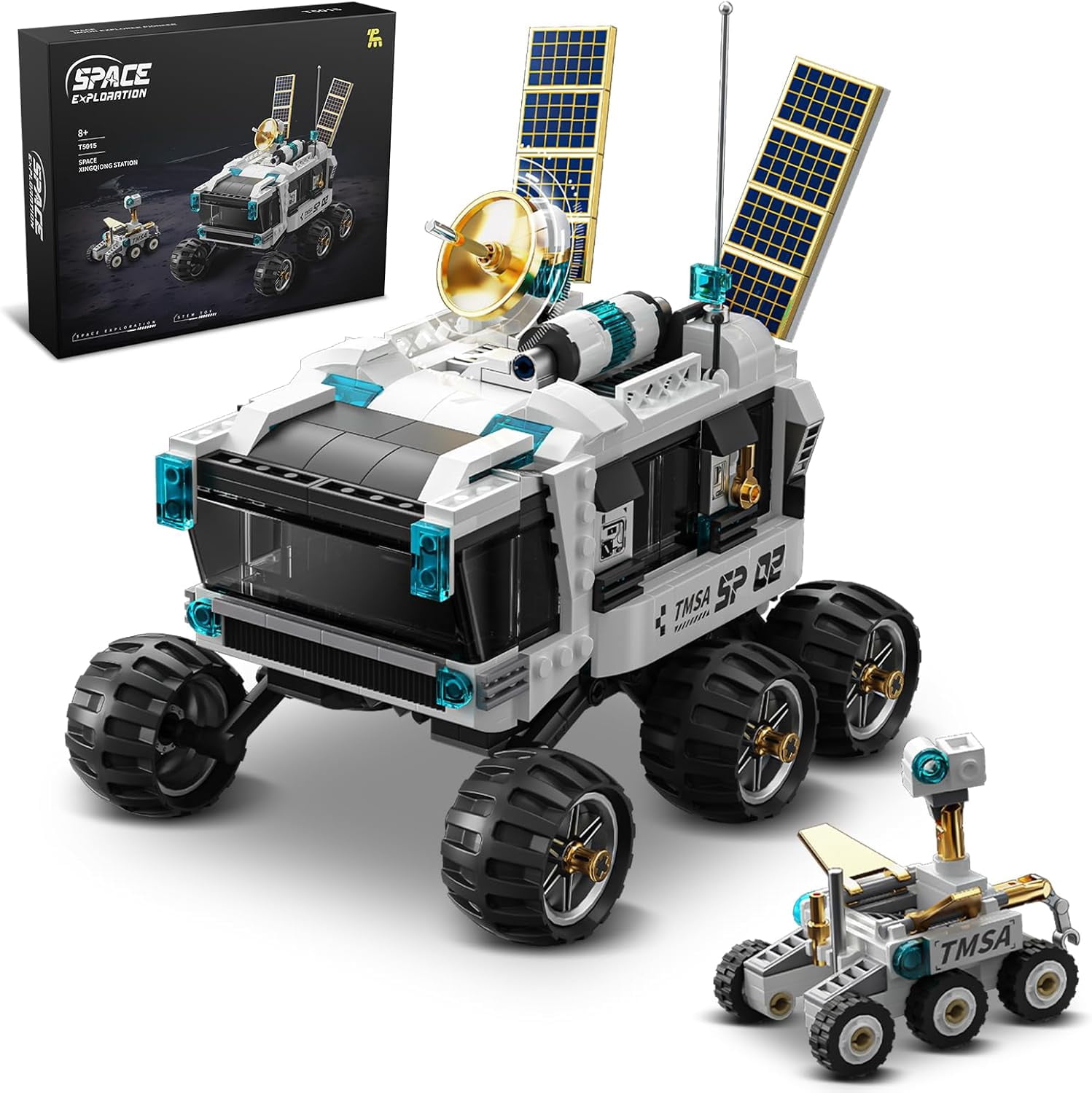 Lunar Rover Building Blocks Set,STEM Space Toys ,Assemble a Big Lunar ...