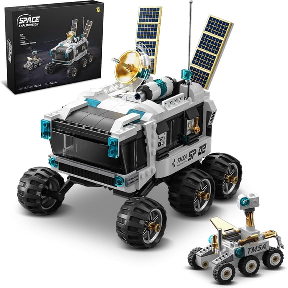 Lunar Rover Building Blocks Set,STEM Space Toys ,Assemble a Big Lunar Rover(626PCS)