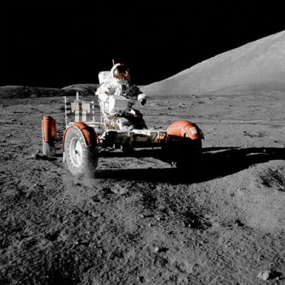 Lunar Roving Vehicle Apollo 17 1972 Poster Print by NASA