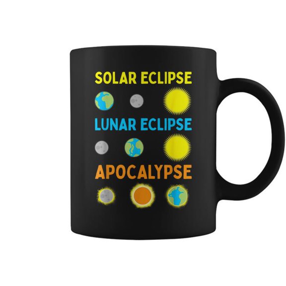 Lunar Solar Eclipse And Apocalypse Science Coffee Mugs