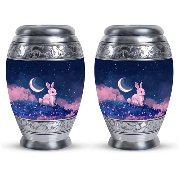 Lunar Watch Mini Urns For Human Ashes - Modern Urns For Human Ashes - Urns For Ashes Adult Female Mother - Cremation Urns For Adult Ashes Women - Decorative Urns (Size-3inch,2pcs)
