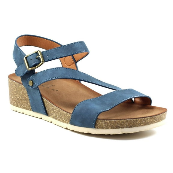 Lunar Womens Cluster Wedge Sandals