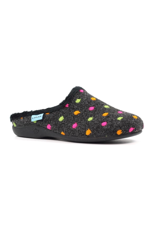 Lunar Womens Peanut Mule Slippers