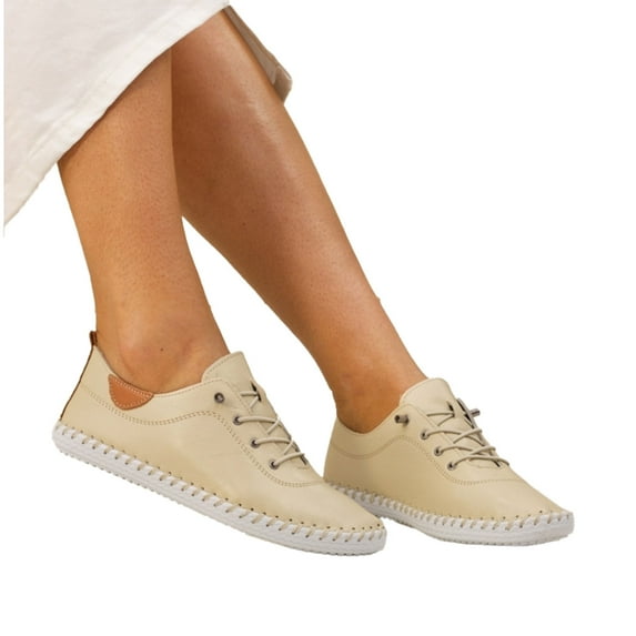 Lunar Womens St Ives Leather Sneakers