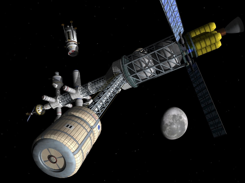 Lunar cycler centrifuge Canvas Art - Walter MyersStocktrek Images (33 x 25)