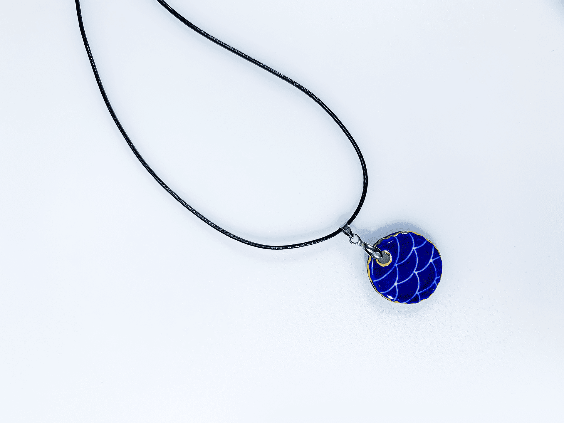 LunarHue Wish Ceramic Pendant, Porcelain Pendant With Traditional