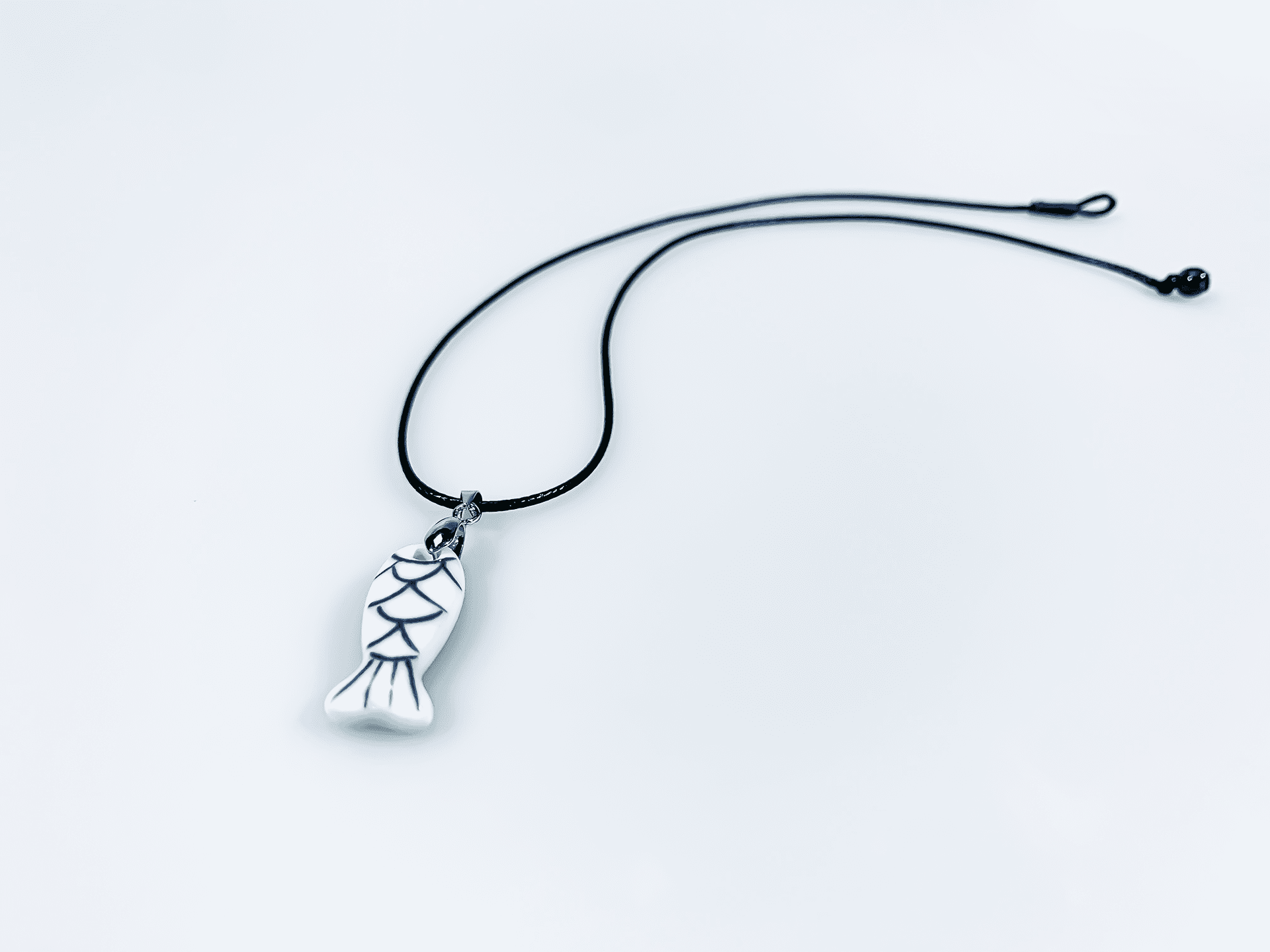 LunarHue Wish Ceramic Pendant, Porcelain Pendant With Traditional